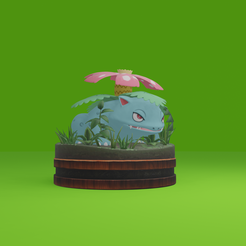 0000.png Archivo STL POKEMON VENUSAUR・Plan imprimible en 3D para descargar