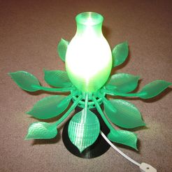 LampT3.jpg Free 3D file Blossoming Lamp・3D printable design to download