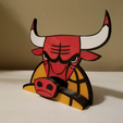 Capture d’écran 2018-03-26 à 16.50.05.png Free STL file Chicago Bulls Phone Stand・3D printer design to download