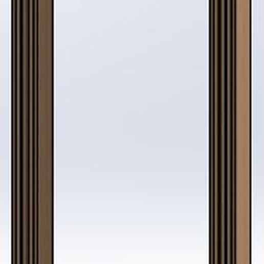 Door-frame-1.jpg 3MF-Datei 1/12 Puppenhaustür + Türrahmen (Modell Nr.1)・3D-druckbare Vorlage zum herunterladen, 3DTech_Lab