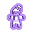 jengibre 2 dibujo.stl Pack of 6 cookie cutter molds gingerbread woman man