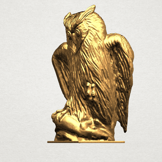 Owl (ii) A02.png Download free file Owl 02 • 3D print design, GeorgesNikkei