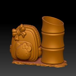 2023-09-24_105028.jpg Fichier STL Porte-stylo pour sac d'école Hello Kitty 2・Modèle pour impression 3D à télécharger