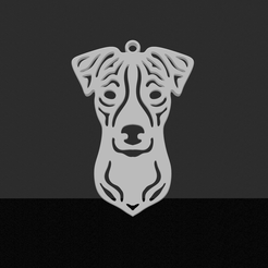 Jack-Russell.png STL file Jack-Russell pendant・Template to download and 3D print