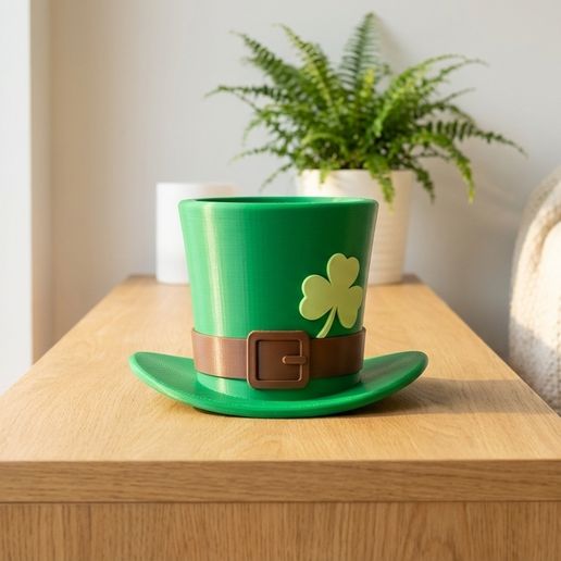 Lucky Clover Top Hat Planter – St. Patrick’s Day Decor