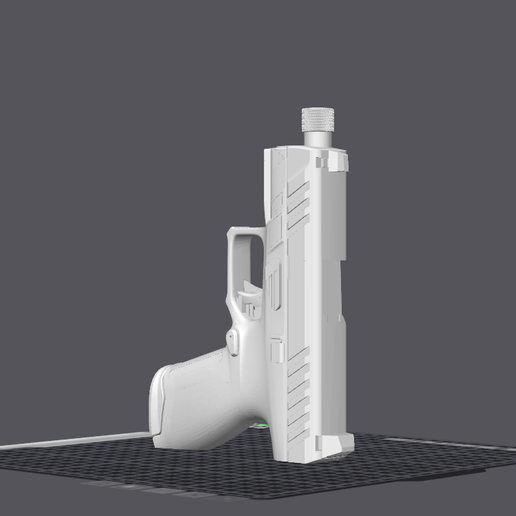 BAPX A1 T Compatible Dummy Pistol with Rail - 1:1 Scan for Holster Making and Training
