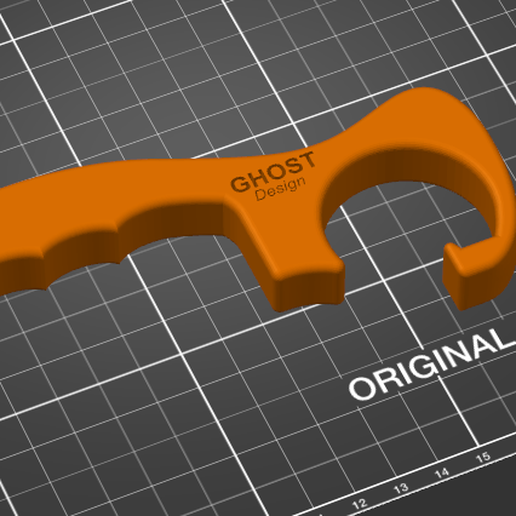 Door opener - fight Coronavirus (Covid-19) 3D model