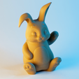 13.png Файл STL Печать на принтере Милый счастливый кролик・Модель 3D-принтера для скачивания