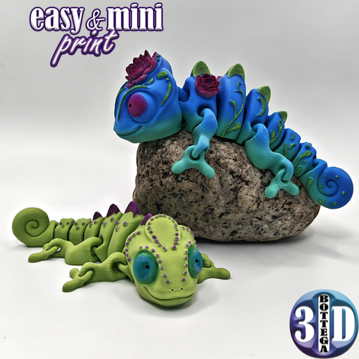 000.png Kip the chameleon dot and flowers version