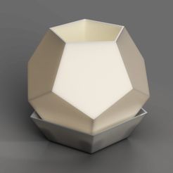 Flower-pot-penta,-full-walls-1.jpg Flower pot dodecahedron with saucer base