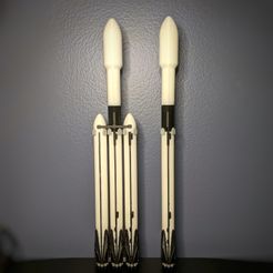 F9_and_FH.jpg 1:200 Scale SpaceX Falcon 9 and Falcon Heavy