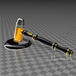 hammer-bullet0.jpg Fichier STL marteau de Richter - version à balles, et socle de base・Plan pour imprimante 3D à télécharger, syzguru11