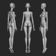 3.jpg Sabrina - 3D model female bjd doll \ Female \ figurines \ articulated doll \ ooak \ 3d print \ character \ face