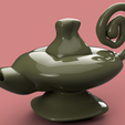 alladin-lamp v11-r2-1.png vessel vase magic aladdin lamp for gin for magic ritual for 3d-print or cnc