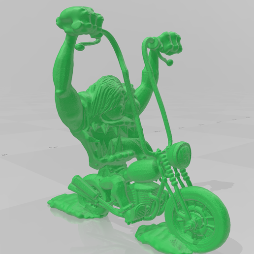 🐀 Ed Roth Tribute Biker・ STL File for 3D printing・Cults