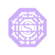 pakua.stl Pakua Hexagon, Yin Yang symbol - feng shui - i ching - taichi