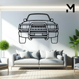 landcruiser-hdj80-front.png Wall Silhouette: Toyota Set