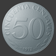 Bolivia_50Centavos_Number.png Bolivia, 50 Centavos, Number, 3D Scan