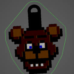 main-pic.png FNAF 8-bit Freddy Keychain (Color change by layer)