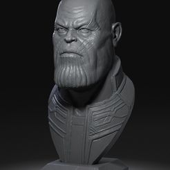 Thanos-1.jpg Fichier STL Portrait de Thanos・Plan pour impression 3D à télécharger