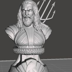 3.jpg Download free OBJ file Aquaman Bust • 3D printable model, edgar_ch