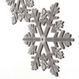 Wireframe-High-51.jpg Снежинка Эмодзи 02.Печать на месте с 3MF в комплекте. (Без опор и плотов)