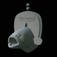 White-grouper-head-trophy-32.png fish head trophy white grouper / Epinephelus aeneus open mouth statue detailed texture for 3d printing
