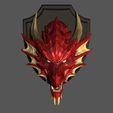 11.jpg Red Dragon Bust - Wall Trophy