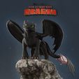 render.jpg Toothless - How to train your dragon for 3d print model