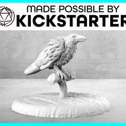 Raven_Casual_Ad_Graphic-01.jpg Free STL file Raven - Casual Pose - Tabletop Miniature・3D print object to download