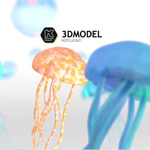 model 3d 1.jpg Télécharger le fichier OBJ Méduses colorées 2020 • Objet à imprimer en 3D, ronaldocc13