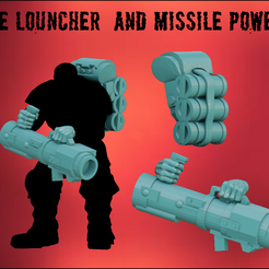 MISSILE.png Fichier STL gratuit Missile louncher et Missile power pack・Objet pour imprimante 3D à télécharger