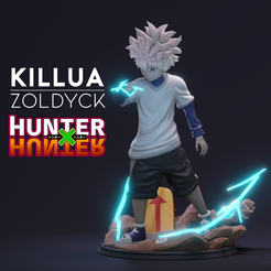killua-zoldyck-3d-print.png Файл STL КИЛЛУА ЗОЛЬДИК - ОХОТНИК И ОХОТНИЦА・3D-печатная модель для загрузки