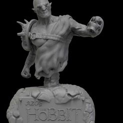 Captura.jpg STL file Azog bust・3D printable design to download