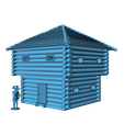 blockhouse1.png Free STL file French and Indian Wars - The Modular Fort・Template to download and 3D print