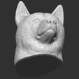 21.jpg Doge meme Shiba Inu head for 3D printing