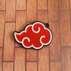 4d947a80-2c0f-498b-94b8-f86a45fcd109.png 3D file Akatsuki Cloud Keychain・3D printer design to download