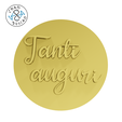 Stamp-Tanti-auguri-Embosser-7cm-CP.png Tanti Auguri - Embosser + Debosser - Cookie Cutter - Fondant - Polymer Clay