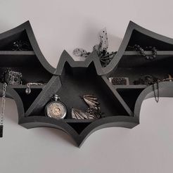 335079709_910394753336151_7289656065202253201_n-1.jpg Archivo STL Bat Shelf - ahora con la versión de 3 piezas para adaptarse a la cama・Modelo para descargar e imprimir en 3D