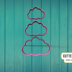 nubes1.jpg STL file Cloud Kit Cloud Kit Cookie Cutter M1・3D printing idea to download