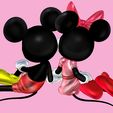 7.jpg Mickey and Minnie mouse for 3d print STL
