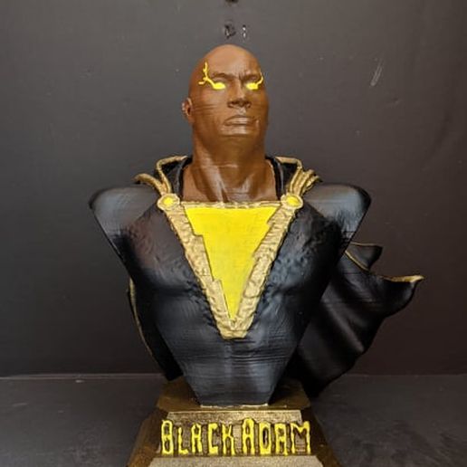 Black Adam Bust 3D model