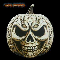 project_20231001_2104175-01.png Fichier STL art mural jack o lantern multicolore décoration murale jackolantern d'halloween 3d art・Objet pour impression 3D à télécharger