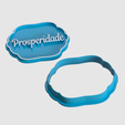 Prosperidade.-v1.png Cookie cutter and marker for Christmas and New Year's.