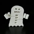 ghost_04.jpg STL file 👻 Flexi print-in-place 360 degrees moving ghost・3D printable design to download
