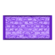 PavingStones115_BRACINGS_50x25mm_rect_base_hollow_PRINT.stl 3 in 1 BUNDLE - Paving Stones 115 texture Bases Set (round, square and rectangle, oval) + thin bases | Perfect For Tabletop Wargames & RPG's