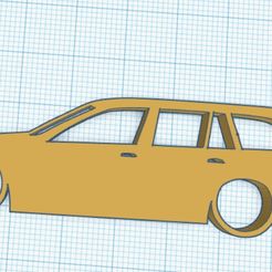 Web-capture_6-11-2023_174111_www.tinkercad.com.jpeg BMW E39 535i 540i 530i M5 5-Series Touring Wagon Silhouette Porte-clés