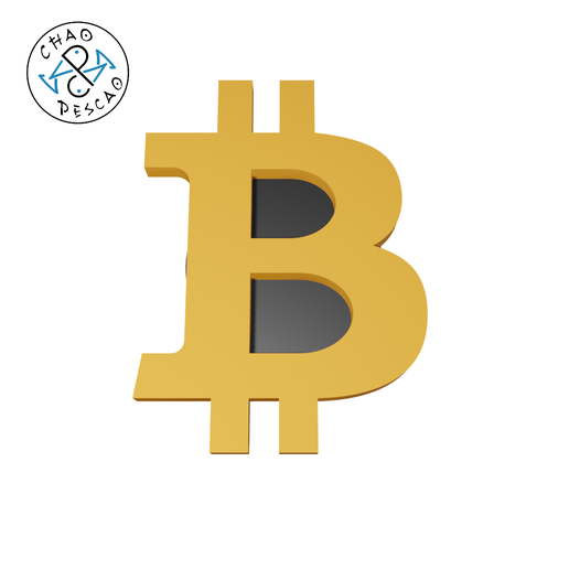 Bitcoin Pin - Croc´s Charm 3D model