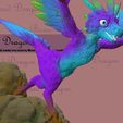 2.jpg Fichier STL dragon à plumes, vélociraptor, dinosaure théropode dromaeosauride bijoux, pendentif, collier, boucle d'oreille・Idée pour impression 3D à télécharger