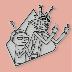Untitled.png Rick And Morty COLORS DECORATIVE PENDANT